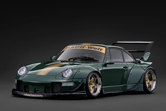 PORSCHE RWB 993 GREEN IGNITION MODEL 1:18