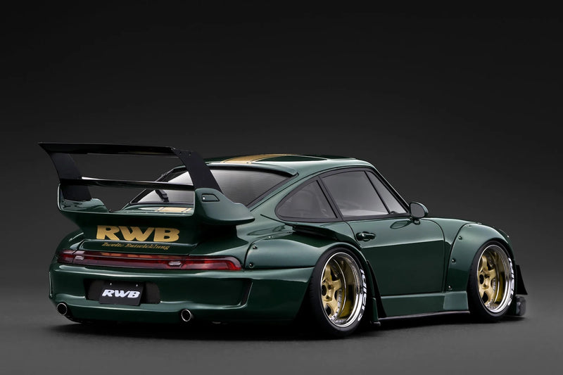 Load image into Gallery viewer, PORSCHE RWB 993 GREEN IGNITION MODEL 1:18
