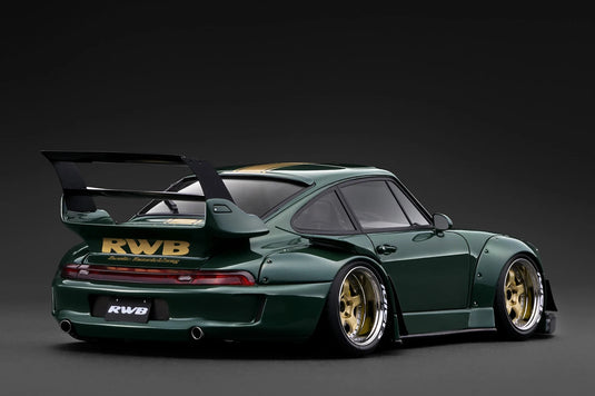 PORSCHE RWB 993 GREEN IGNITION MODEL 1:18