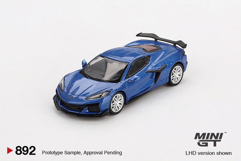 Load image into Gallery viewer, Chevrolet CORVETTE C8 Z06 ELKHART LAKE BLUE 2023 (LHD) MINI GT 1:64
