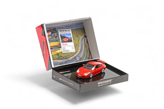 Porsche 911 GT3 2003 RED SPECIAL BOX ‼️LIMITED EDITION 525 pieces‼️ MINICHAMPS 1:43