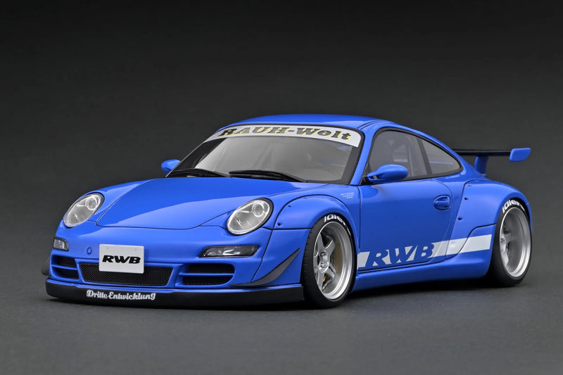 Load image into Gallery viewer, Porsche RWB 997 Blue IGNITION MODEL 1:18
