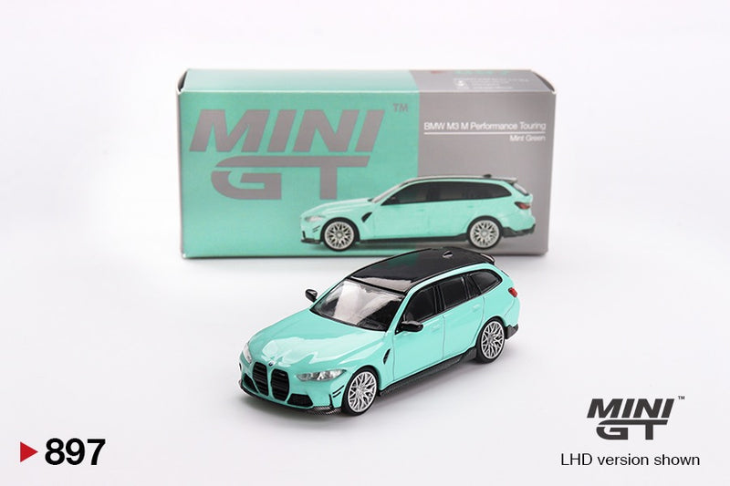 Load image into Gallery viewer, Bmw M3 TOURING (G81) M PERFORMANCE MINT GREEN 2022 (LHD) MINI GT 1:64
