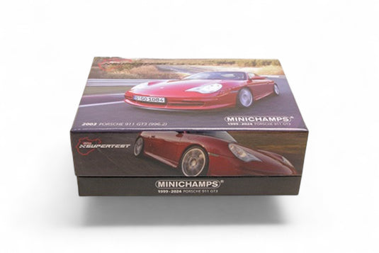 Porsche 911 GT3 2003 RED SPECIAL BOX ‼️LIMITED EDITION 525 pieces‼️ MINICHAMPS 1:43