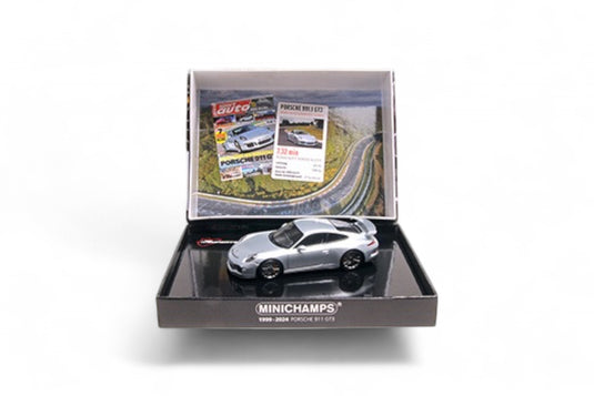 Porsche 911 (991) GT3 2012 SILVER SPECIAL BOX ‼️LIMITED EDITION 525 pieces‼️ MINICHAMPS 1:43