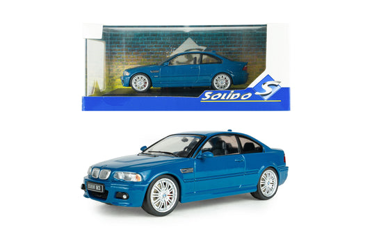 BMW M3 COUPE LAGUNA SECA BLAUW 2000 SOLIDO 1:43