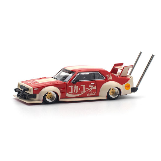 Nissan SKYLINE C210 Kaido Racer *Bosozoku Style* Coca-cola JP Red/White POP RACE 1:64