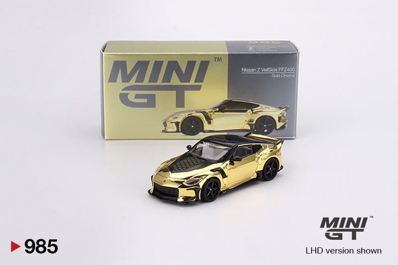 Load image into Gallery viewer, Nissan Z400 VEILSIDE FFZ400 GOLD/CHROME 2024 (LHD) MINI GT 1:64
