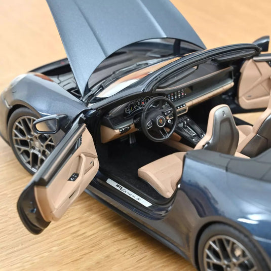 PORSCHE 911 CARRERA CABRIOLET 2025 BLUE NOREV 1:18