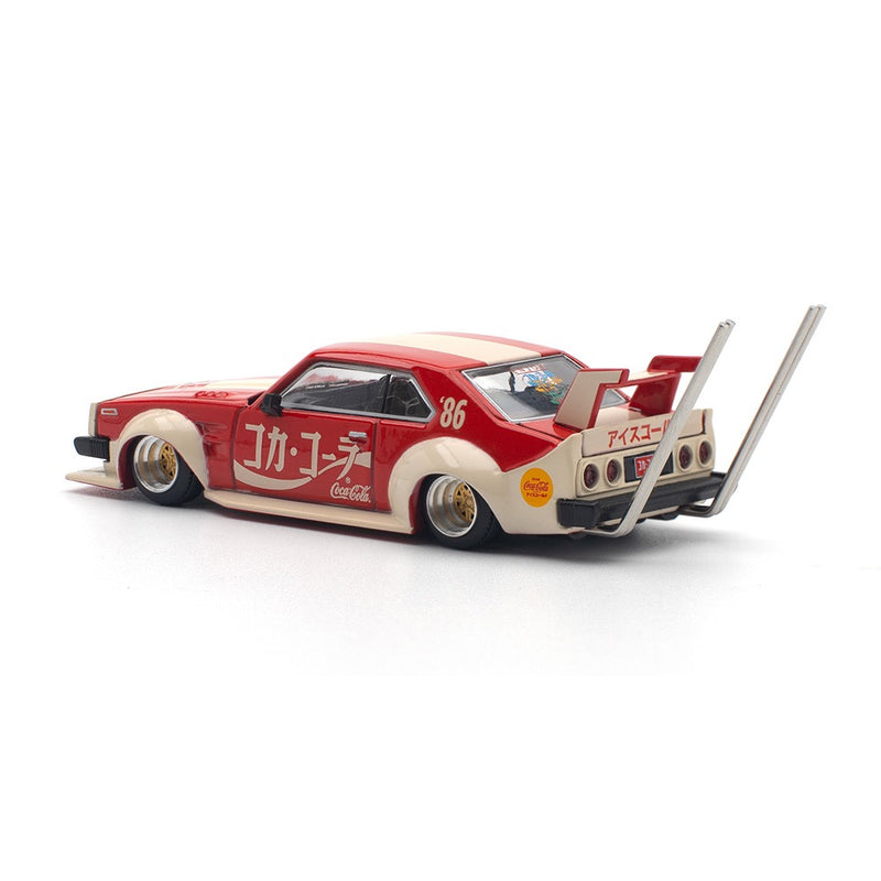 Load image into Gallery viewer, Nissan SKYLINE C210 Kaido Racer *Bosozoku Style* Coca-cola JP Red/White POP RACE 1:64
