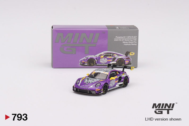 Load image into Gallery viewer, PORSCHE 911 (992) GT3 R #27 HUBAUTO RACING 70TH MACAU GRAND PRIX 2023 MINI GT 1:64

