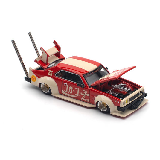 Nissan SKYLINE C210 Kaido Racer *Bosozoku Style* Coca-cola JP Red/White POP RACE 1:64