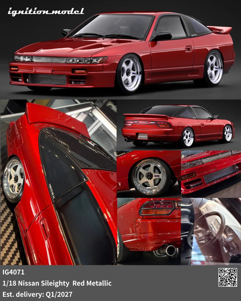 Load image into Gallery viewer, NISSAN SILEIGHTY RED IGNITION MODEL 1:18
