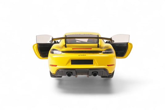 Porsche CAYMAN GT4 RS 2024 YELLOW W/ WEISSACH PACKAGE MINICHAMPS 1:18