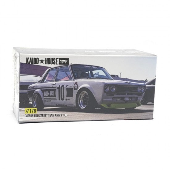 Load image into Gallery viewer, Datsun 510 STREET TEAM XMM V1 1969 Kaido*House MINI GT 1:64
