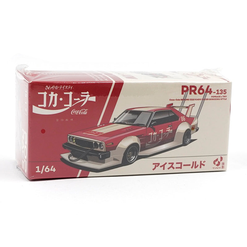 Load image into Gallery viewer, Nissan SKYLINE C210 Kaido Racer *Bosozoku Style* Coca-cola JP Red/White POP RACE 1:64
