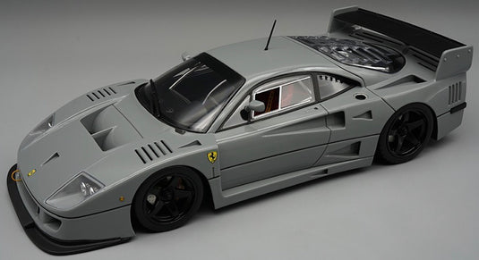 Ferrari F40 LM 1996 Press Version Grey with black rims (LIMITED EDITION Nr.67/90 With leather base / No Case) TECNOMODEL 1:18
