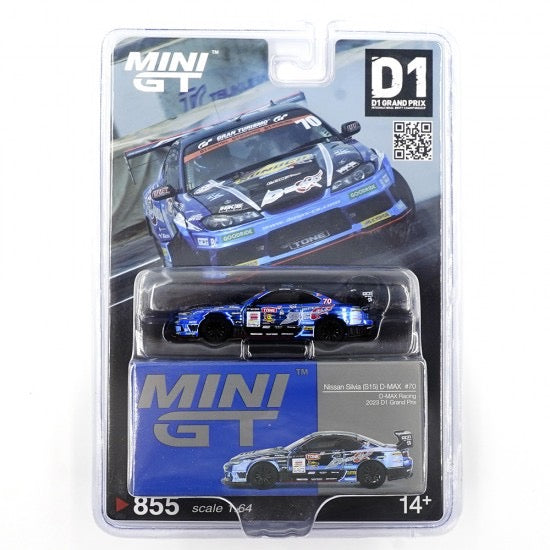 Load image into Gallery viewer, NISSAN SILVIA S15 D-MAX #70 D-MAX RACING 2023 D1 GRAND PRIX (BLISTER) MINI GT 1:64
