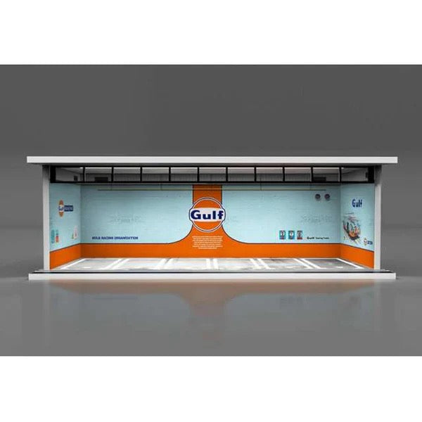 Load image into Gallery viewer, Parking Garage - GULF with LED light MOREART Diorama 1:64
