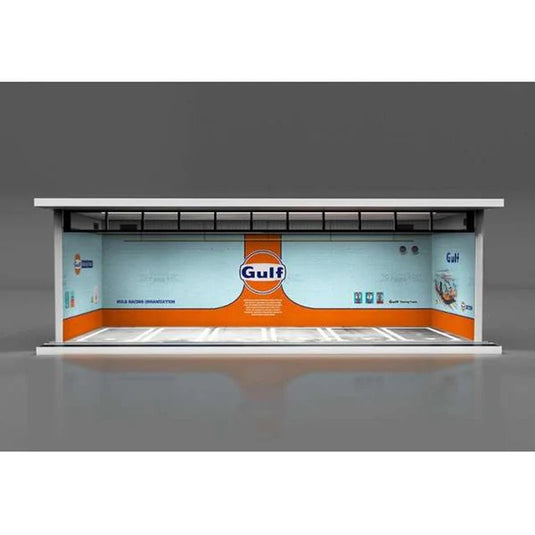 Parking Garage - GULF with LED light MOREART Diorama 1:64
