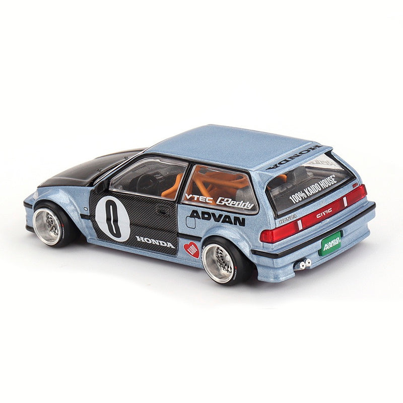 Load image into Gallery viewer, Honda CIVIC (EF) ROULETTE V1 1987 MINI GT 1:64
