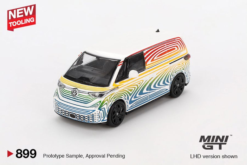 Load image into Gallery viewer, Volkswagen ID.BUZZ PROTOTYPE RAINBOW 2022 (LHD) MINI GT 1:64
