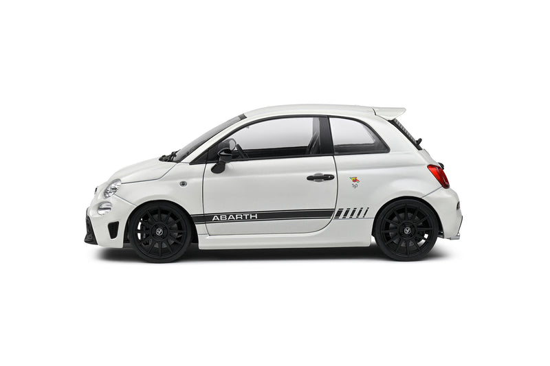 Load image into Gallery viewer, Fiat F595 ABARTH GHIACCIO WHITE 2022 SOLIDO 1:18

