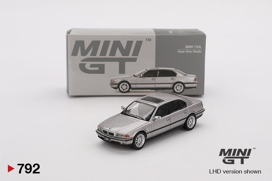 BMW E38 750 IL ASPEN ZILVER METALLIC 2000 MINI GT 1:64