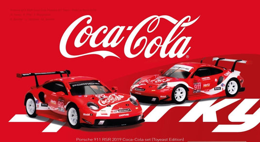 Porsche 911 RSR N°911 & N°912 COCA-COLA PETIT LE MANS 2019 SET 2 CARS SPARK 1:64