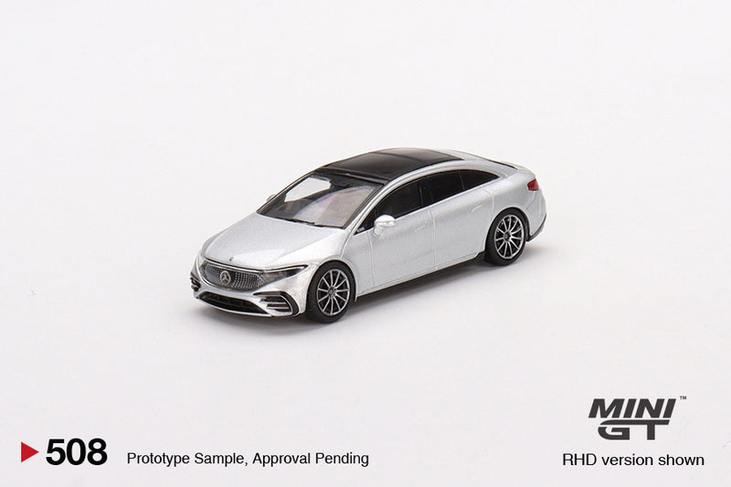Load image into Gallery viewer, MERCEDES-BENZ EQS 580 4MATIC SILVER MINI GT 1:64
