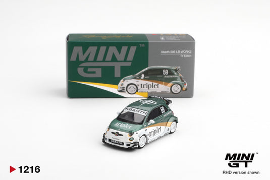 FIAT 595 ABARTH LB-WORKS TY EDITION 2026 MINI GT 1:64