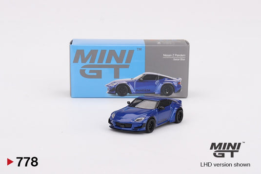 Nissan Z PANDEM SEIRAN BLUE 2024 (LHD) MINI GT 1:64