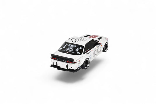 Nissan SILVIA S14 BOSS ROCKET BUNNY WHITE 2024 OTTOmobile 1:18