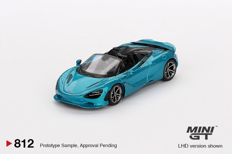 Chargez l'image dans la visionneuse de la galerie, MCLAREN 750S SPIDER BELIZE BLEU 2024 MINI GT 1:64
