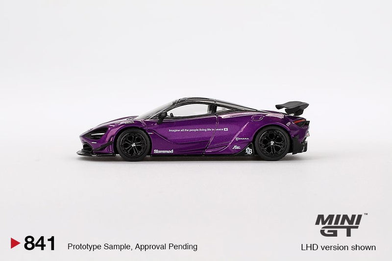Load image into Gallery viewer, McLaren 720S LB WORKS PURPLE 2020 (LHD) MINI GT 1:64
