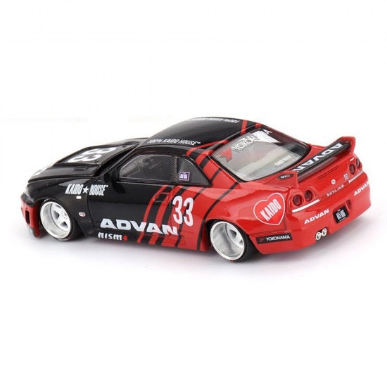 Load image into Gallery viewer, NISSAN SKYLINE GT-R (R33) ADVAN KAIDO*HOUSE MINI GT 1:64
