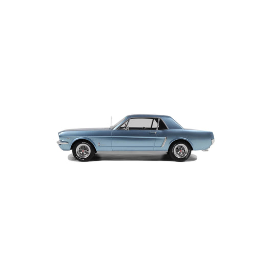 Ford MUSTANG V8 HARDTOP SILVER BLUE PONY 1965 OTTOmobile 1:12
