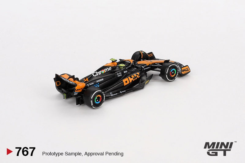 Load image into Gallery viewer, McLaren MCL60 #4 LANDO NORRIS JAPANESE GP 2ND PLACE 2023 (LHD) MINI GT 1:64
