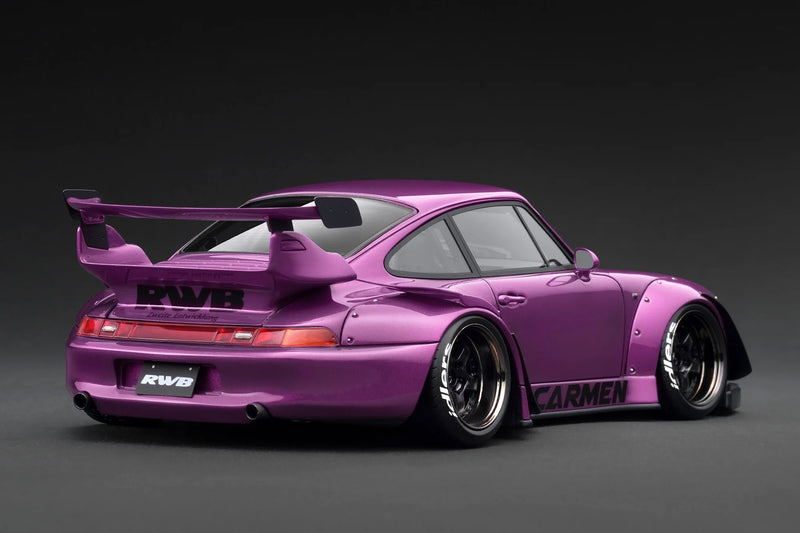 Load image into Gallery viewer, Porsche RWB 993 Purple IGNITION MODEL 1:18
