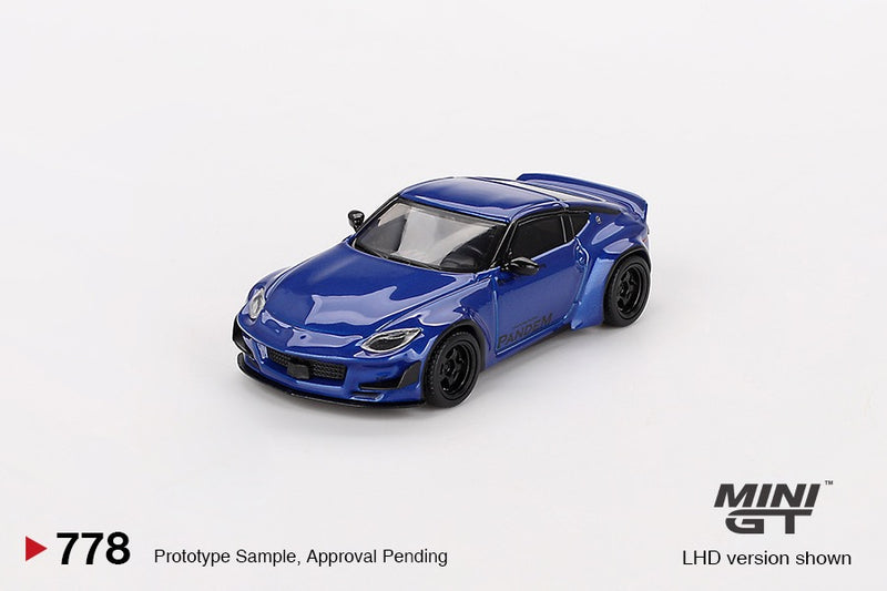 Load image into Gallery viewer, Nissan Z PANDEM SEIRAN BLUE 2024 (LHD) MINI GT 1:64
