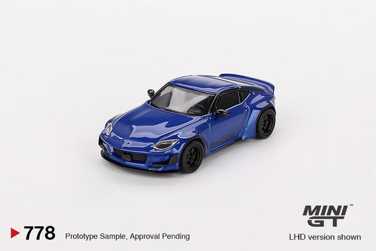 Nissan Z PANDEM SEIRAN BLUE 2024 (LHD) MINI GT 1:64