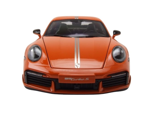 Load image into Gallery viewer, Porsche 911 (992) Turbo S coupe Sport Design 2021 Orange MINICHAMPS 1:18
