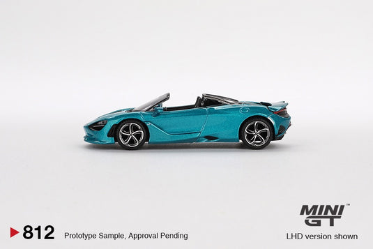 MCLAREN 750S SPIDER BELIZE BLEU 2024 MINI GT 1:64