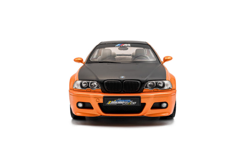 Load image into Gallery viewer, Bmw E46 M3 COUPE SOLIDO WORKS ORANGE 2000 SOLIDO 1:18
