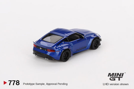 Nissan Z PANDEM SEIRAN BLUE 2024 (LHD) MINI GT 1:64