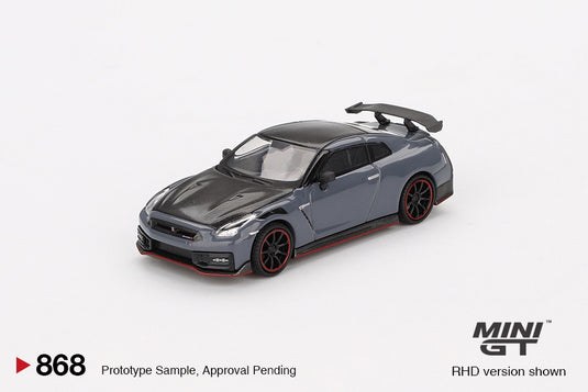 Nissan GT-R (R35) NISMO STEALTH GRAY 2024 (LHD) MINI GT 1:64