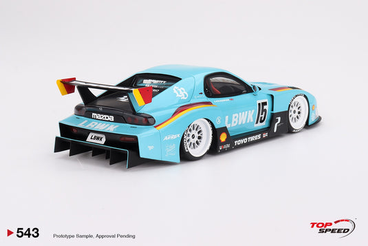 Mazda RX-7 LBWK Super Silhouette – Europe 2024 Special TOP SPEED 1:18 Scale model - Special JDM icon