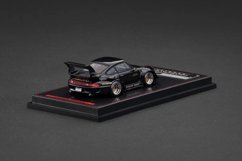 Chargez l'image dans la visionneuse de la galerie, PORSCHE RWB 993 NOIR IGNITION MODEL 1:64
