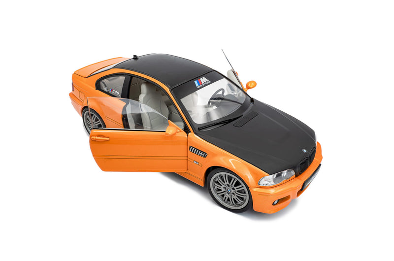 Load image into Gallery viewer, Bmw E46 M3 COUPE SOLIDO WORKS ORANGE 2000 SOLIDO 1:18
