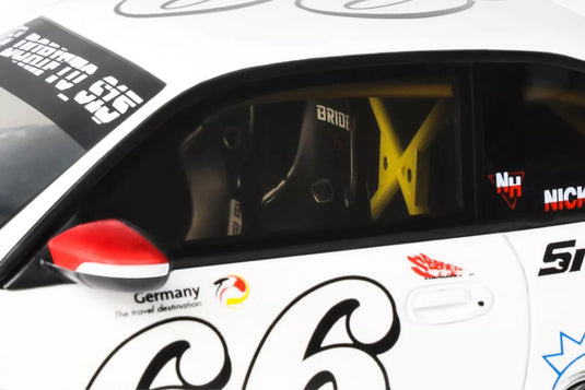 Nissan SILVIA S14 BOSS ROCKET BUNNY WHITE 2024 OTTOmobile 1:18